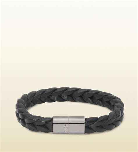 gucci mens bracelet tiger|Gucci leather bracelet for men.